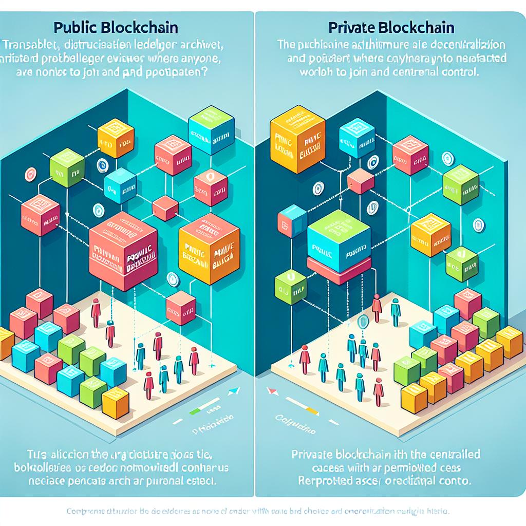 Definire larchitettura: blockchain pubblica vs privata