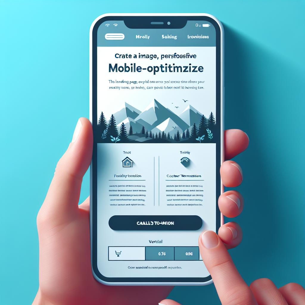 Implementa landing page persuasive e ottimizzate per il mobile